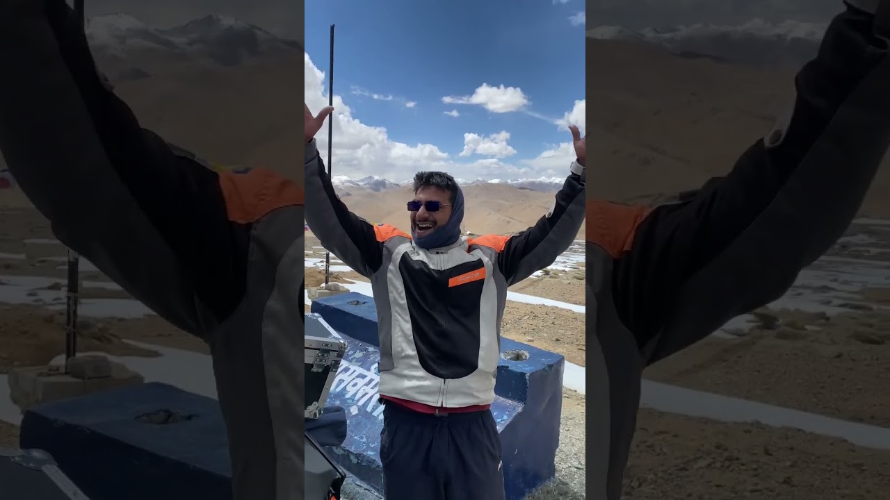 Umling La Top.. world&rsquo;s highest Motorable road in ladakh.#ktm #rider #ladakh2023 #lehladakh