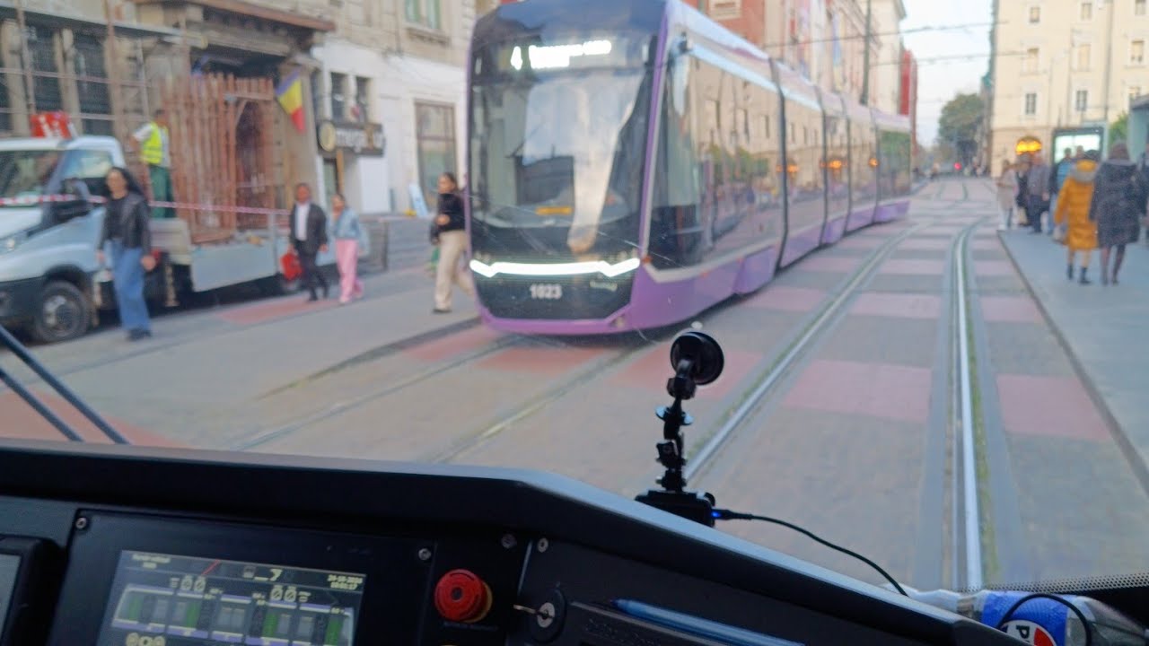 Tramvai Linia 5  Ronaț - Stația meteo - Ronaț   Timisoara, ROmania  (Bozankaya 1001)