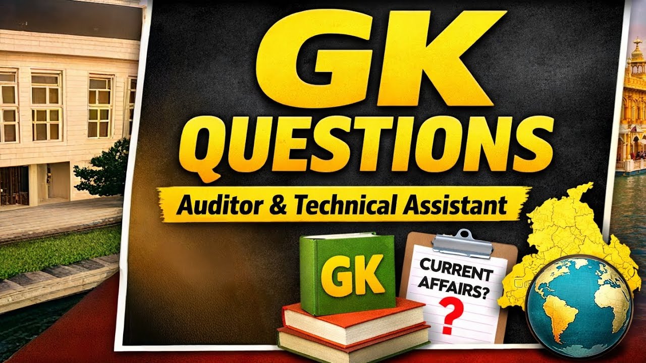 PSSSB Auditor & Technical Assistant All GK & Punjab GK Questions Discussed Part-2