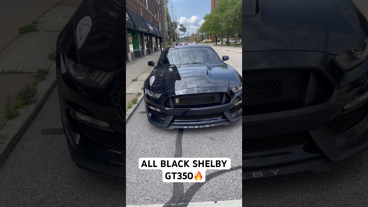 SPOTTED ALL BLACKED OUT MUSTANG SHELBY GT350🔥🔥😮&zwj;💨 #allblack #shelby #gt350 #spotted #ford #fyp