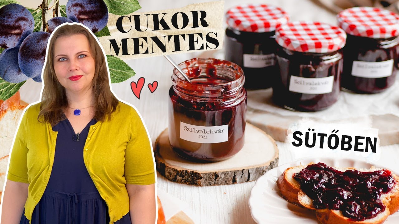 Cukormentes szilvalekvár sütőben 🍞👩‍🍳🍂 100% gyümölcs, tartósítószer nélkül