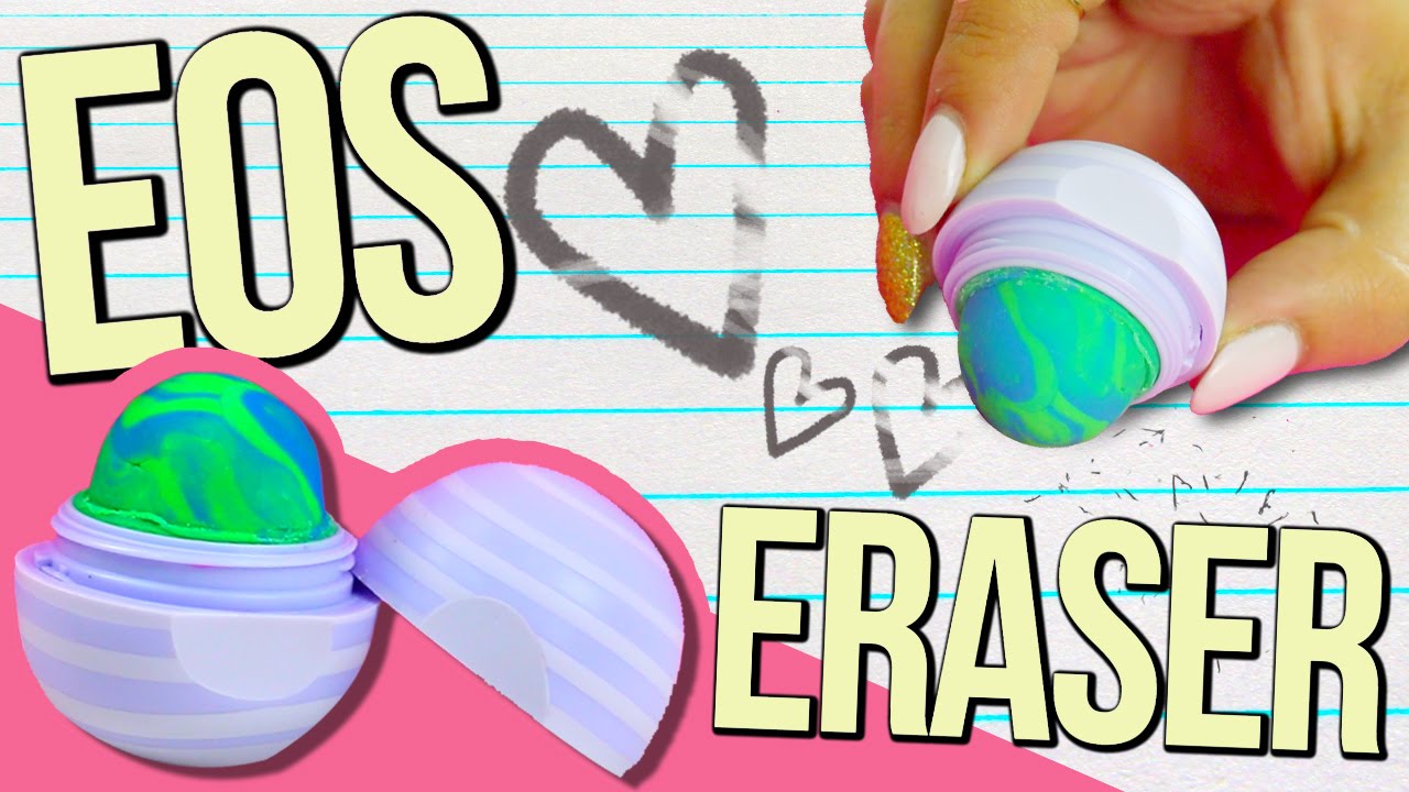 DIY EOS ERASER &hearts; BACK TO SCHOOL!