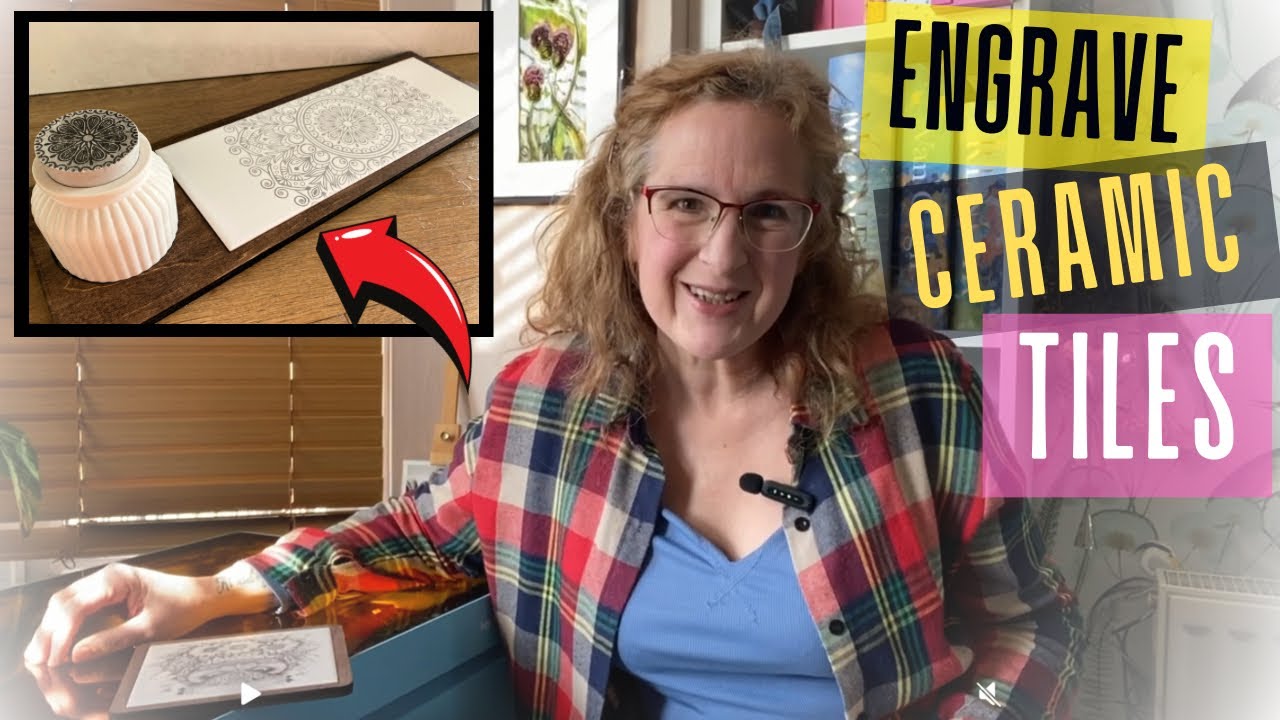 Easily Laser Engrave Ceramic Tiles with the 10w Vista from WeCreat. 