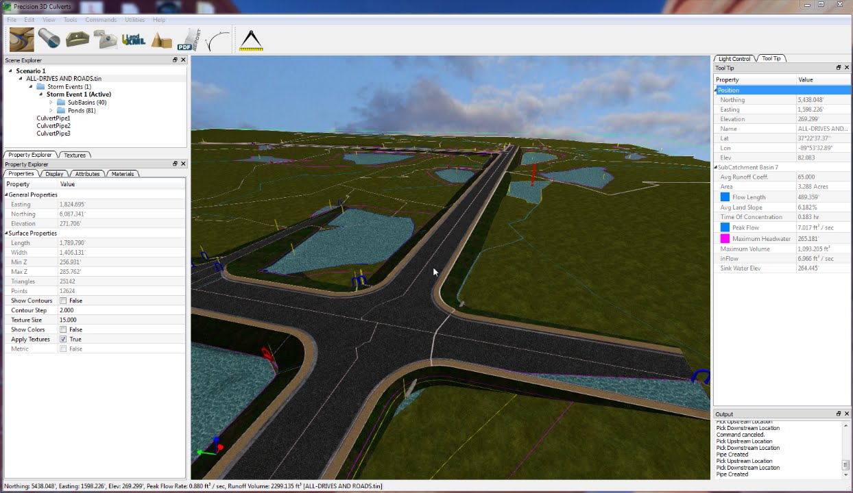 P3D Multiple Storm with Headwalls