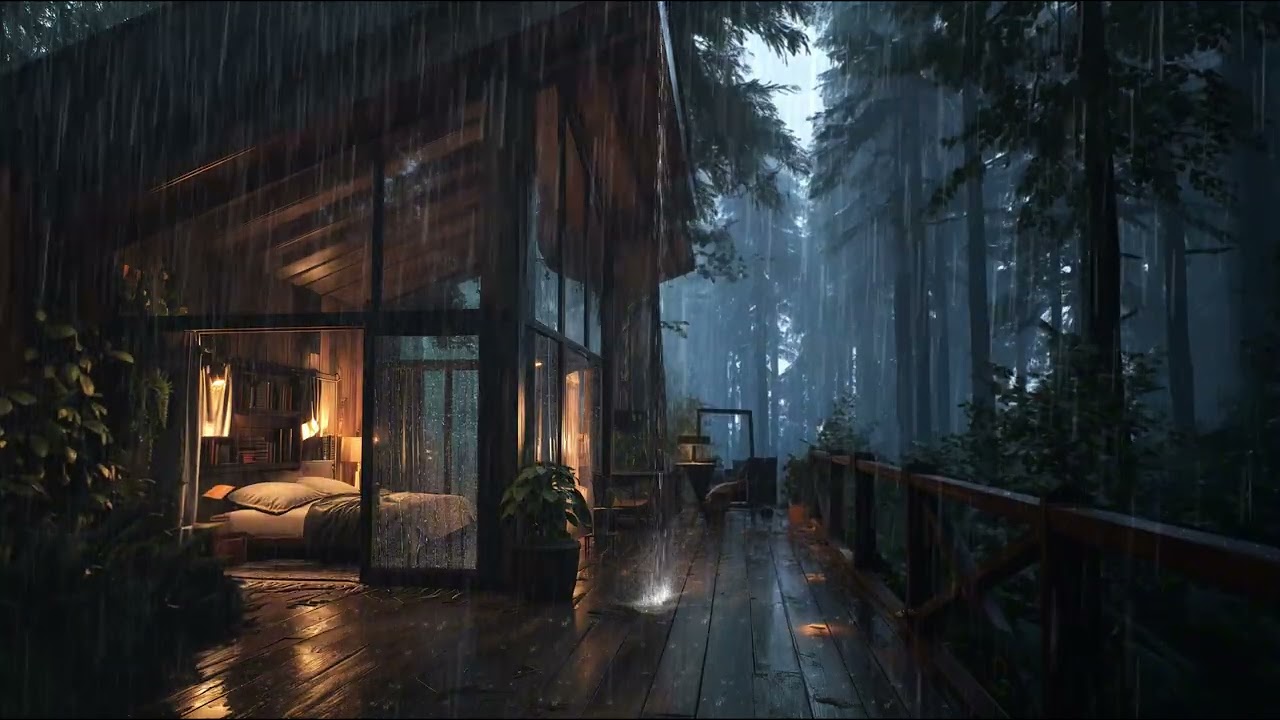 Звуки дождя для сна и расслабления | 4K ASMR звуки природы