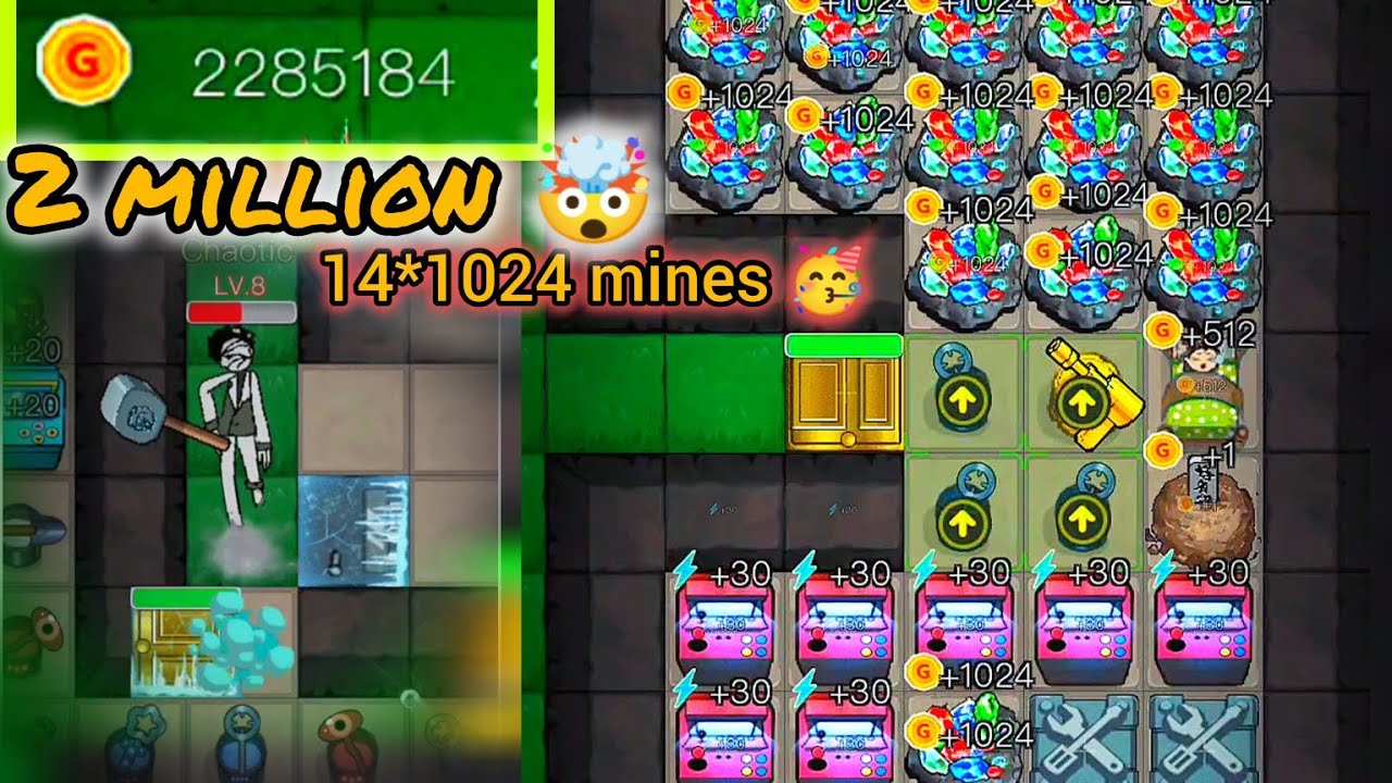 😱2.2 MILLION🥳🏆|| LV.8 Hammer HUNTER🤯 || 1024 MINES OM HAUNTED DORM @kiwiBish 😸🤝
