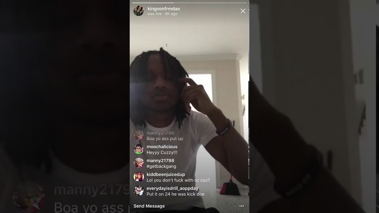 King Von from Oblock listening to LA Capone on Christmas