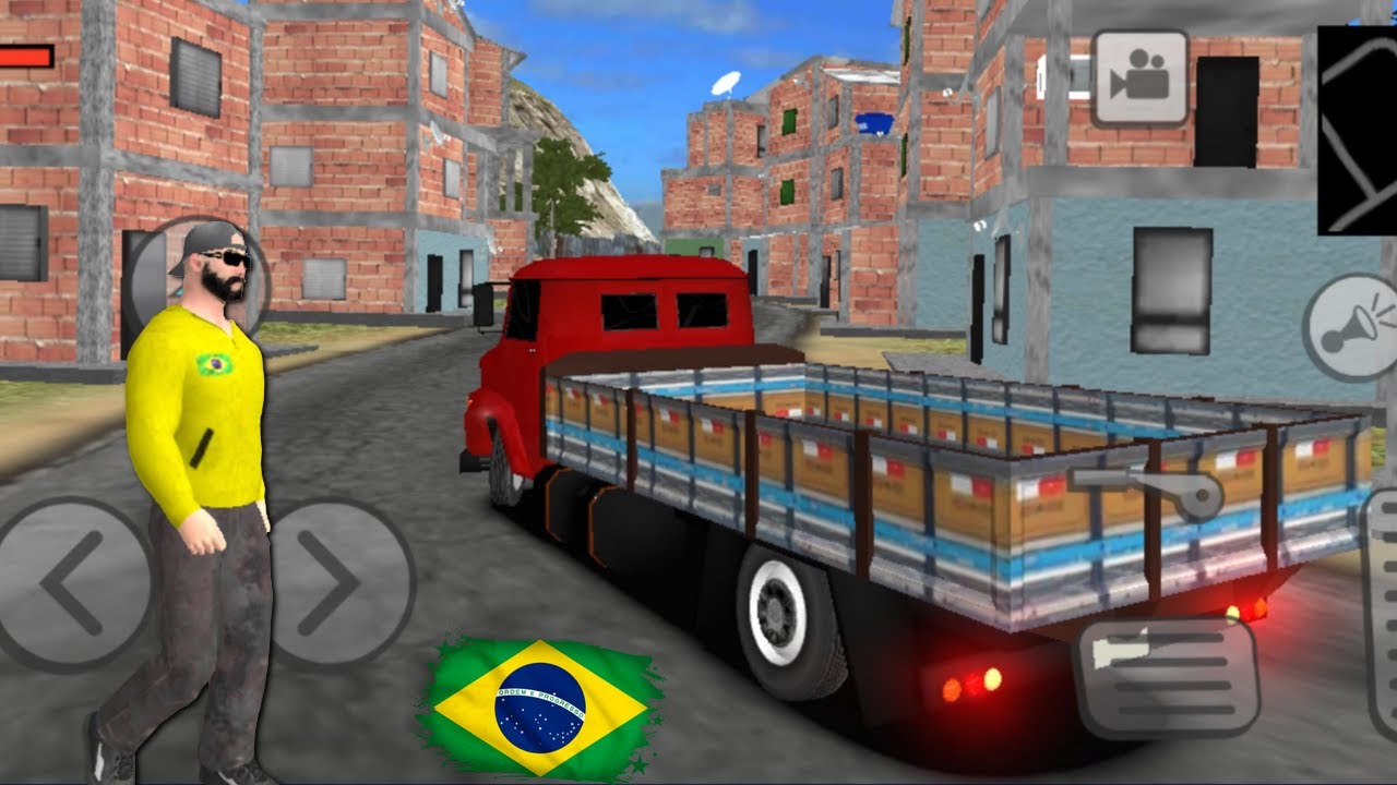 TESTANDO OS CARROS DE SERVI&Ccedil;OS NO GTA BRASILEIRO MOBILE, Brasil Tuning, simulador de corrida Brasil