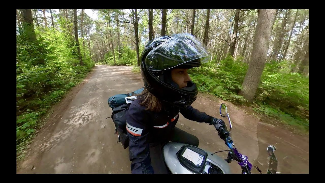 Motorcycle Camping in Algonquin Park on an Indian Scout