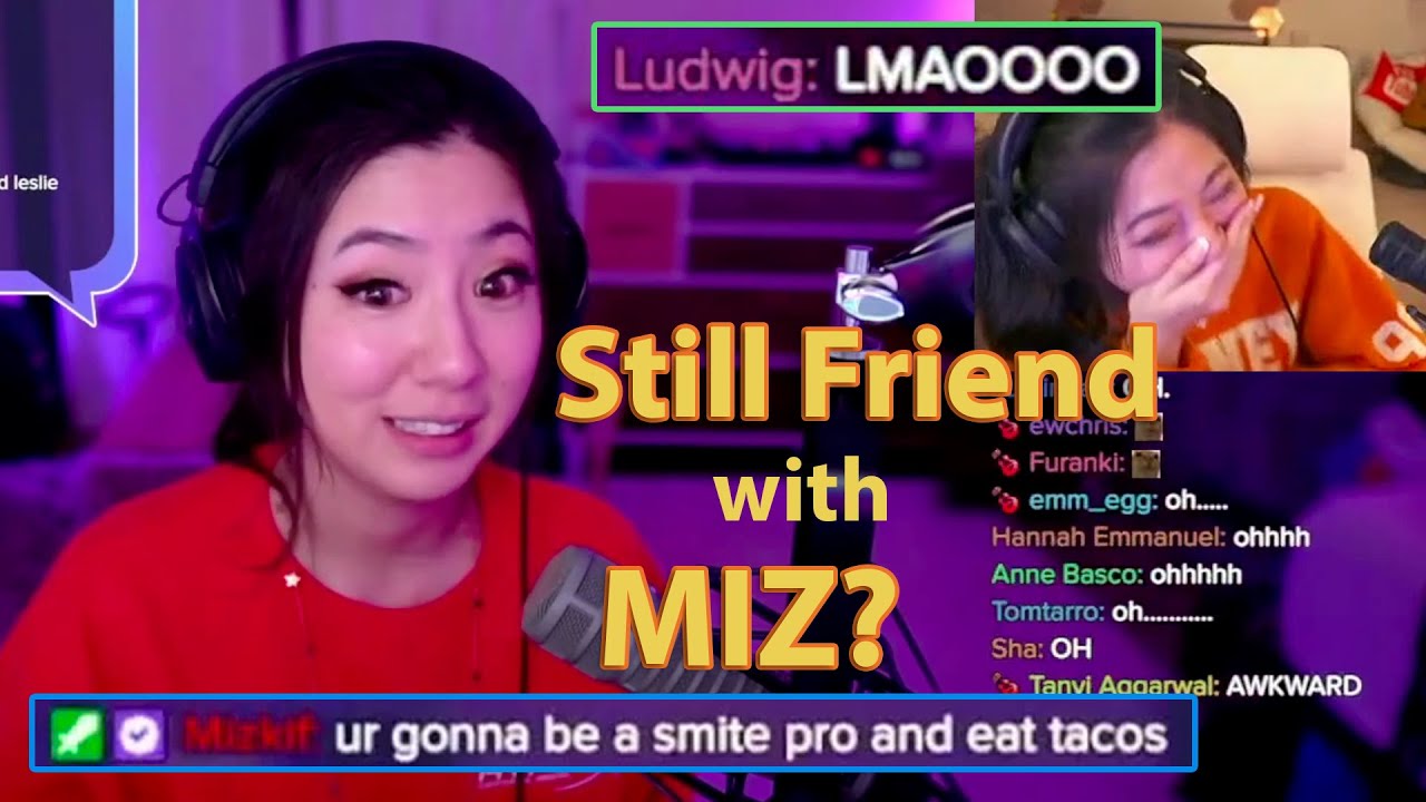 Past Fuslie asks Present Fuslie about Mizkif - Ludwig gets cursed