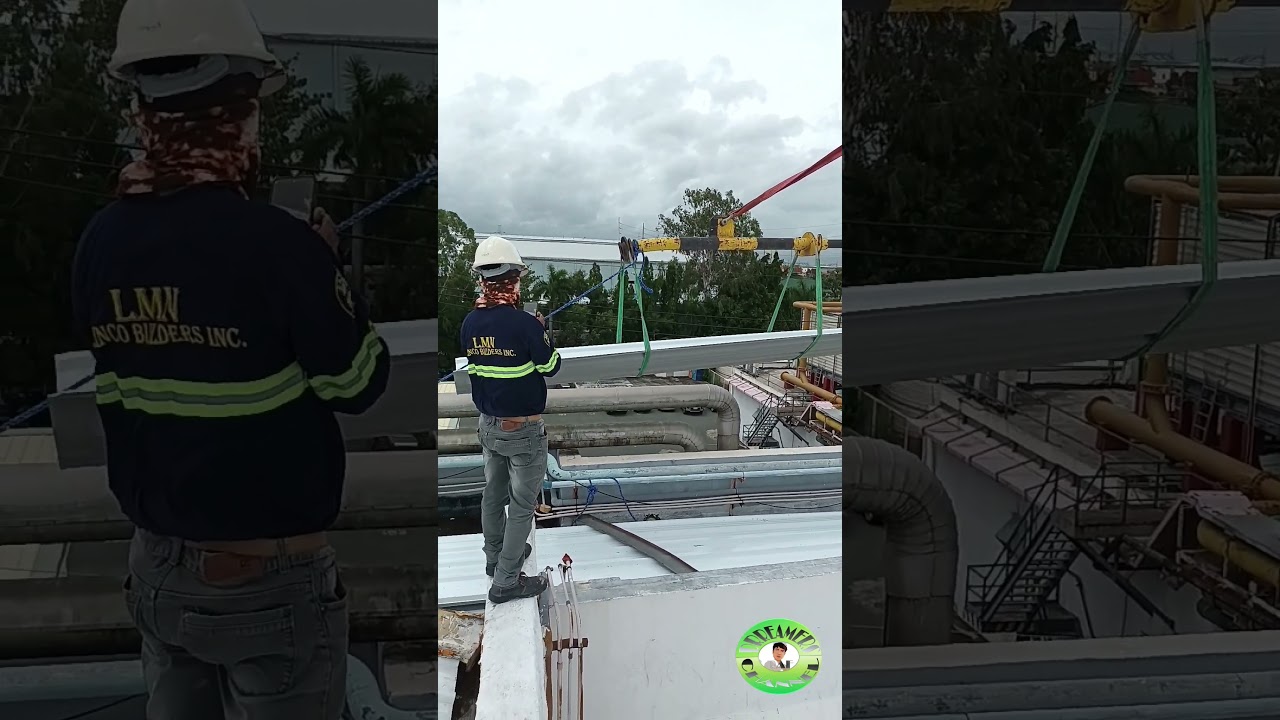 Lifting of roofing panels by mobile crane. #shorts #lifting #roofing #mobilecrane #Ribtype #ATP