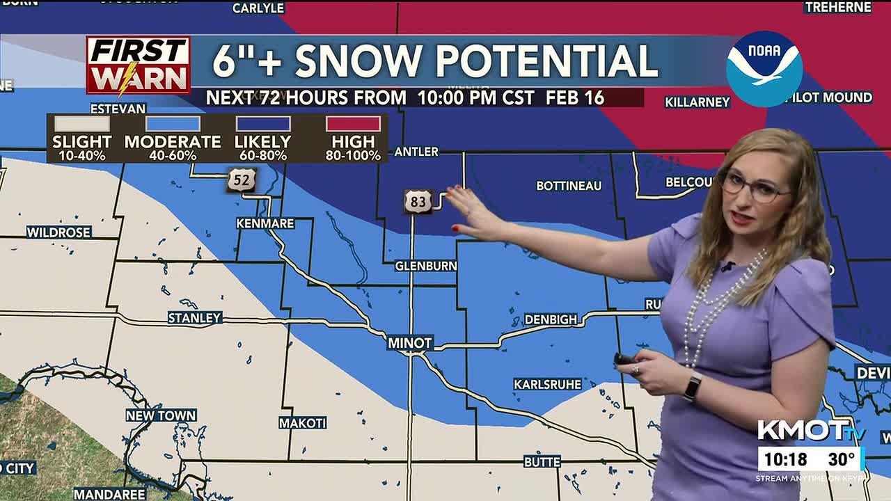 KMOT First News at Ten Weather 02/16/2026