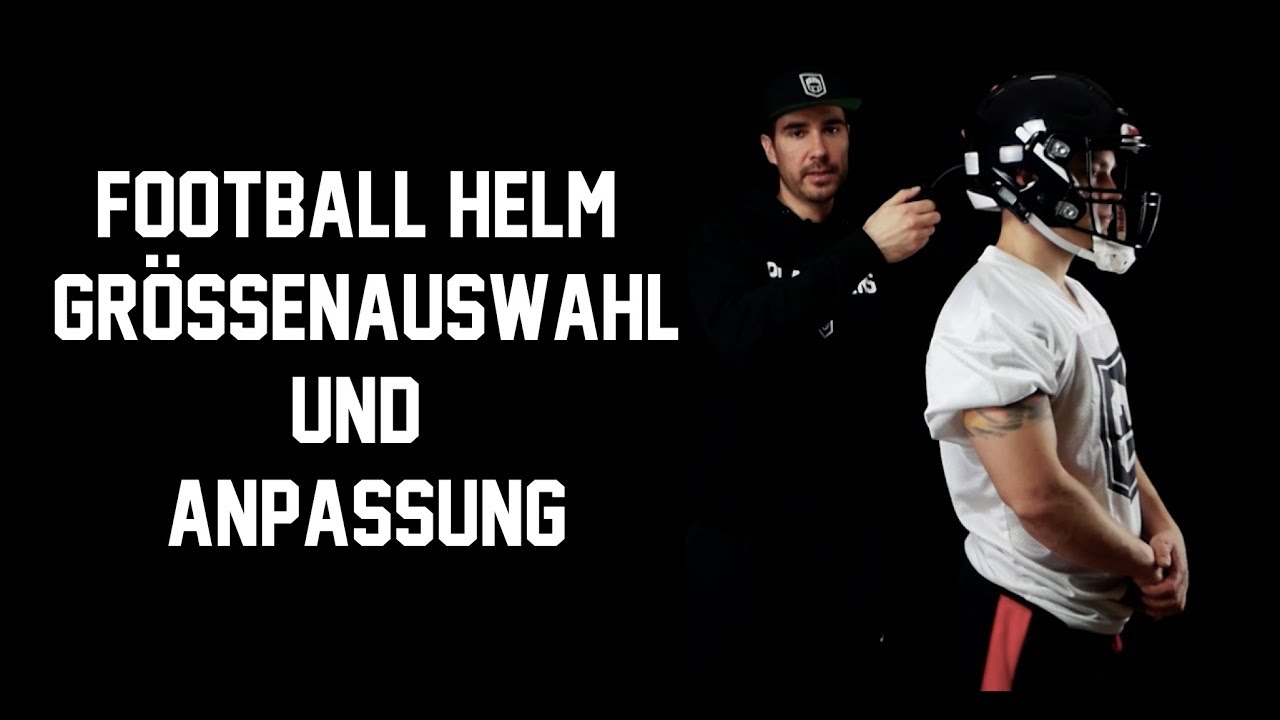 American Football Helm Größenbestimmung und Anpassung