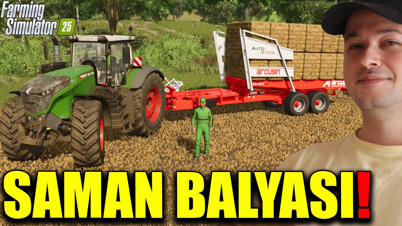 200 TON SAMAN BALYASI YAPTIM! HAYVANCILIĞA BAŞLIYORUZ! Farming Simulator 2025 #23