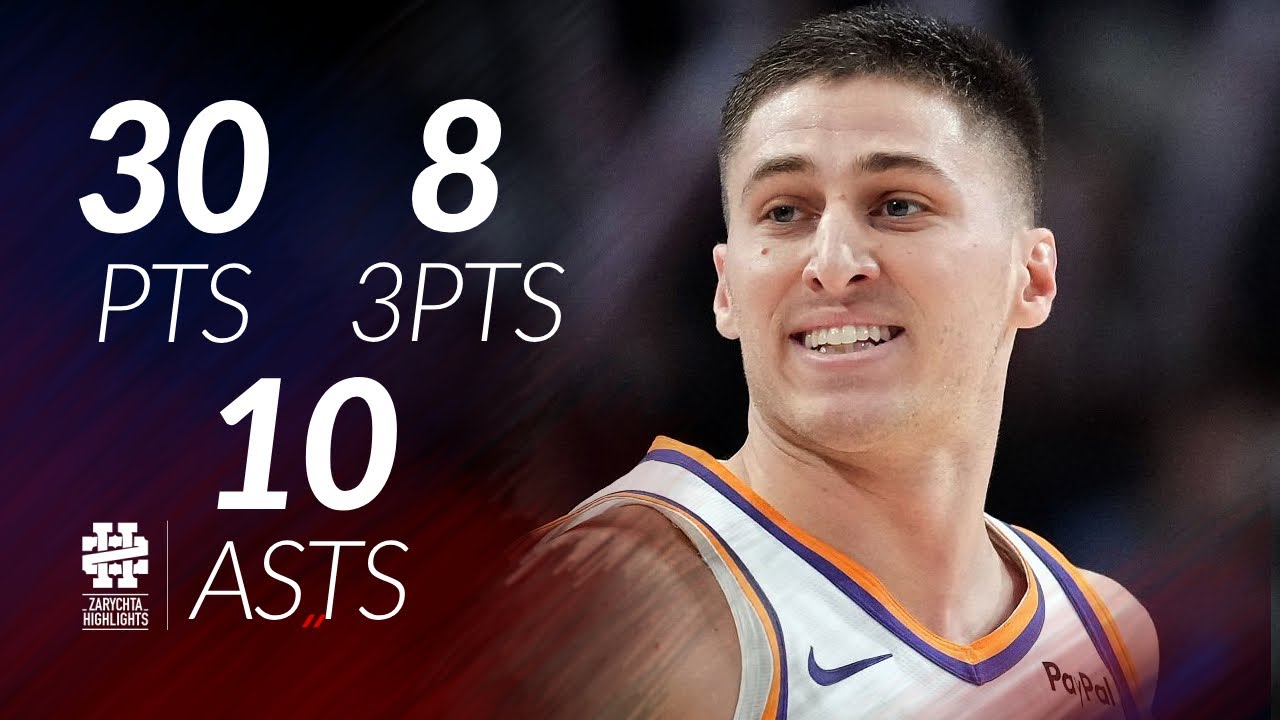 Collin Gillespie 30 pts 8 threes 10 asts vs Blazers 25/26 season