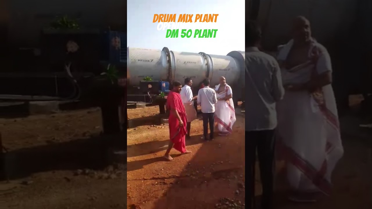 AEW DRUM MIX PLANT INAUGURATION PUJA SULLURPETA ANDHRA #asphaltplant  #bharat_praudyogiki