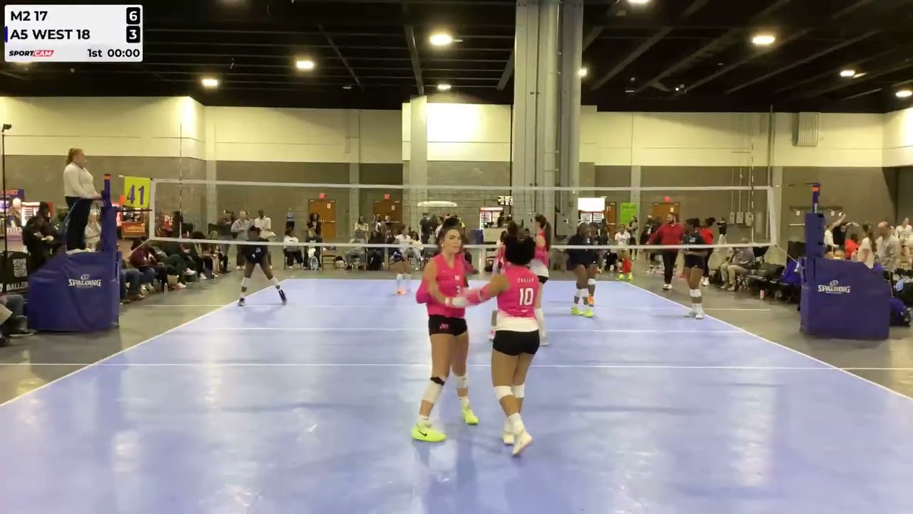 1/26 M2 17-1 vs A5 West (1st/2nd Set out of 3 only) Lil Big South Day 1