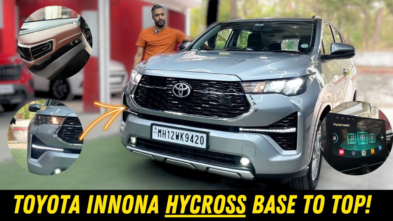 Innova Hycross Modification From Base To Top Model | Toyota | Pune @poonamotorspvtltd9903