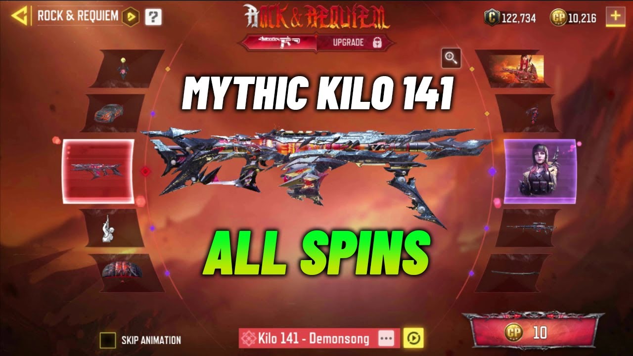 Mythic Kilo 141 Draw Full Spins Codm | Kilo141 Demonsong & Dame Shot Caller Cod Mobile