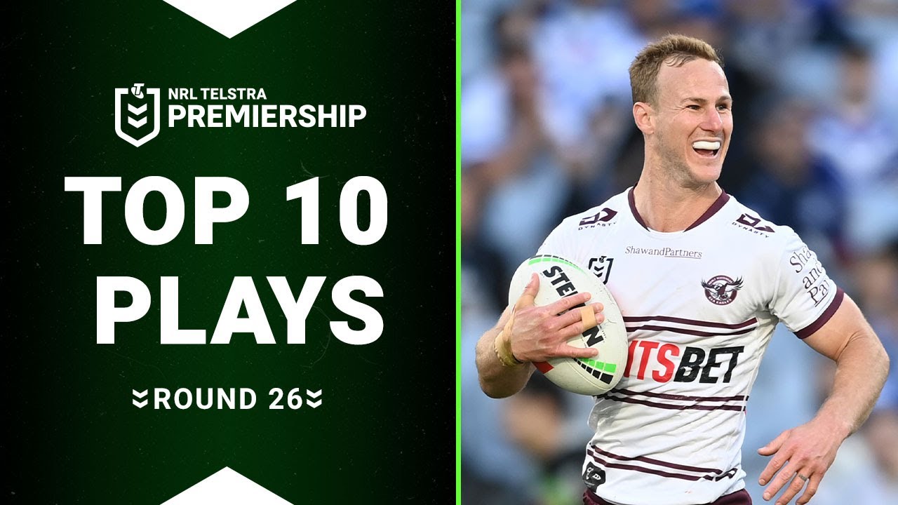 NRL Highlights | The top 10 plays from Round 26 of 2023 | Match Highlights