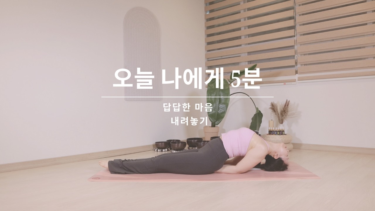 오늘 나에게 5분 아로마 요가 명상ㅣ수카 마츠야 아사나 – 답답한 마음 내려놓기