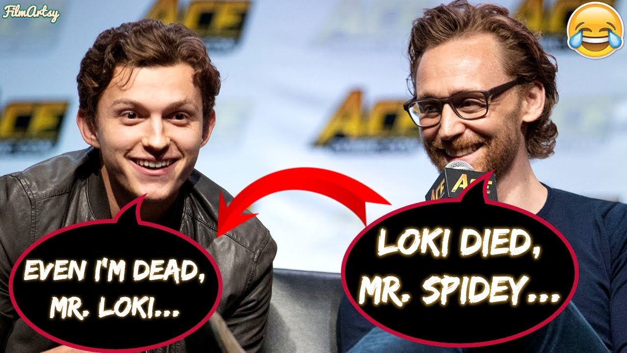 Tom Holland and Tom Hiddleston Makes Fun of Each Other - Avengers: Infinity War