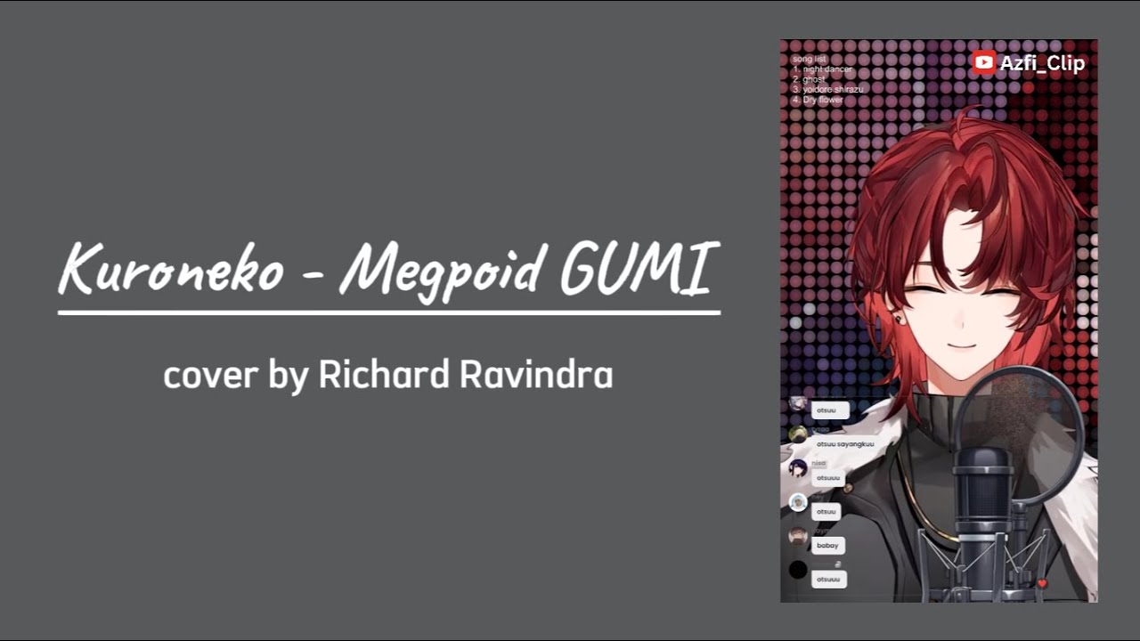 Kuroneko 黒猫 - Megpoid GUMI | Richard Ravindra Cover (with Lyrics)