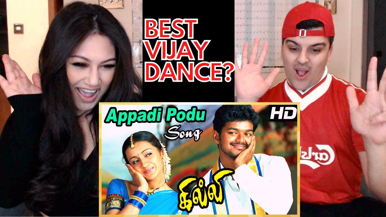 *SUPERSTAR VIJAY* Ghilli | Ghilli Video Songs | Appadi Podu Video Song | Vijay Best Dance | REACTION