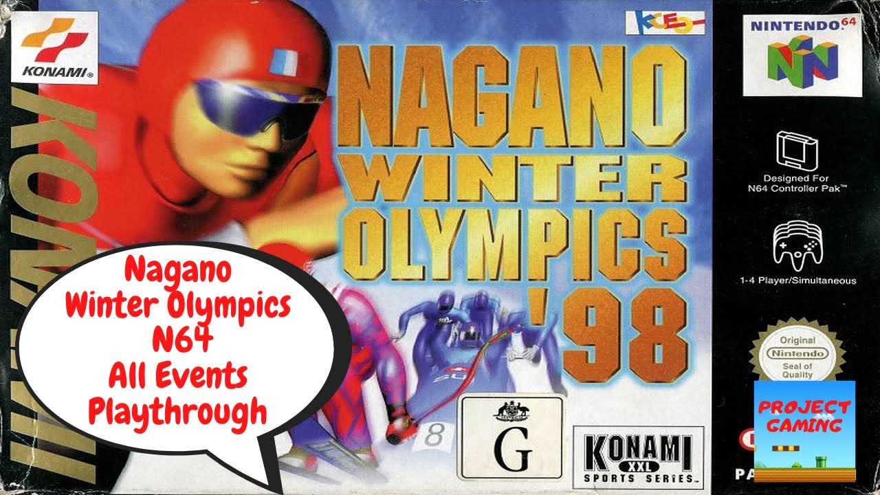 Nagano Winter Olympics 98 N64 All Events Playthrough