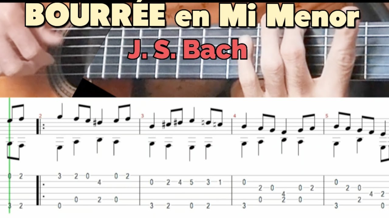 Lenguaje musical. Ejercicio: Bourrée en Mi Menor. J. S. Bach