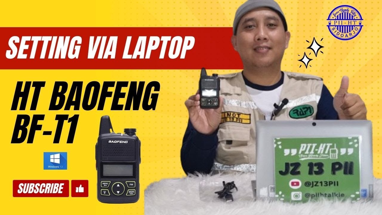 Cara Setting/Program HT Baofeng BF-T1 menggunakan Kabel Data Via Win 10
