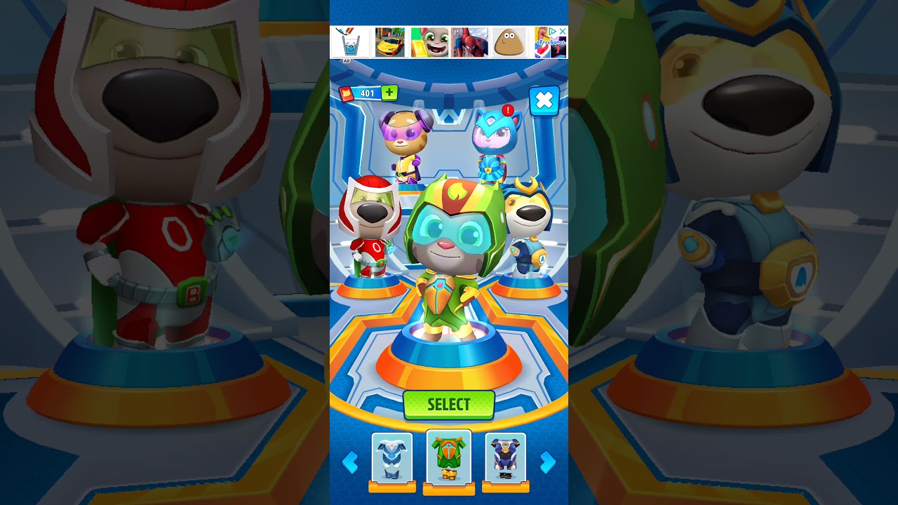 Talking Tom Hero Dash: Completing Hero Outfit Collection/ Ultra Chest Unlock