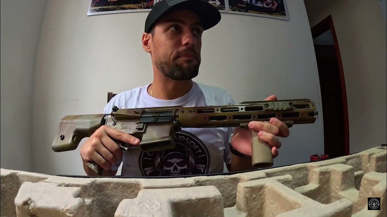 AIRSOFT - ARES AMOEBA 09 TAN - A MAIS NOVA (USADA) AEG DO CANAL