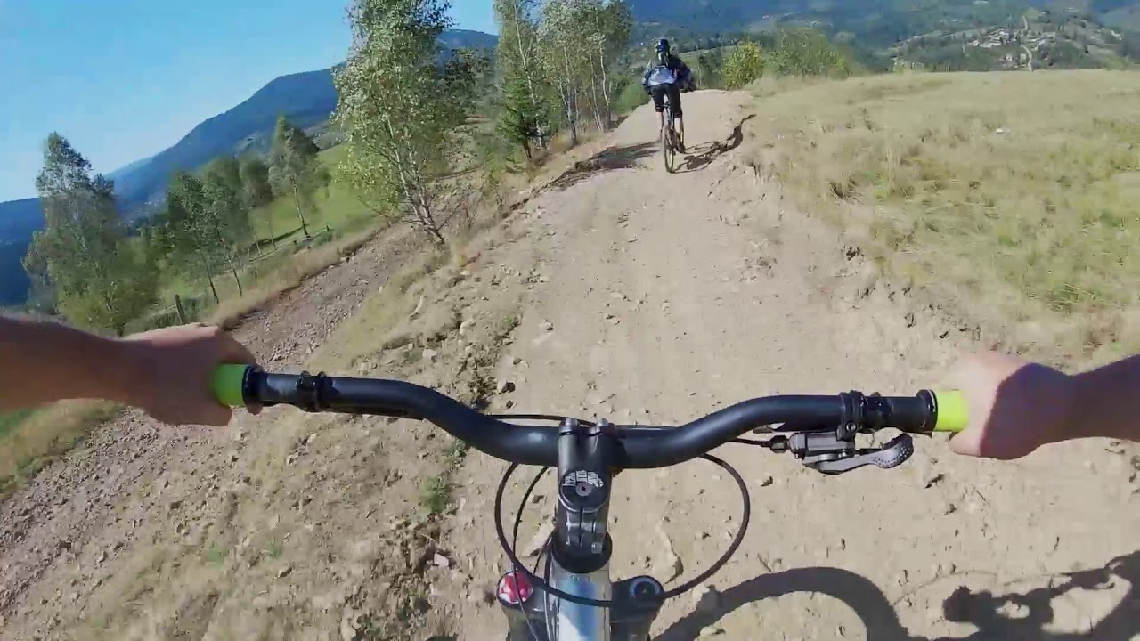 Спуск новою трасою з гори Погар. Славськ  2019.