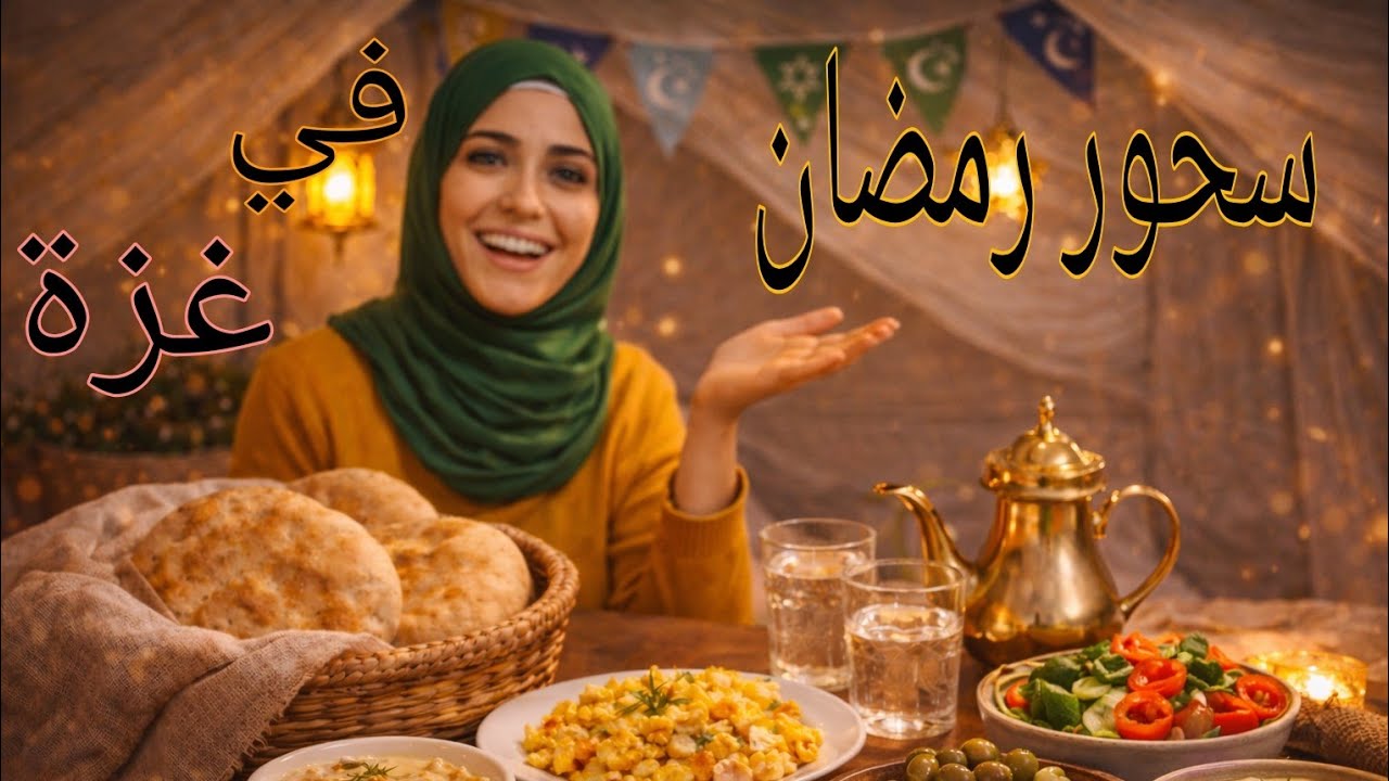 اول سحور رمضان في الخيمة من غزة 