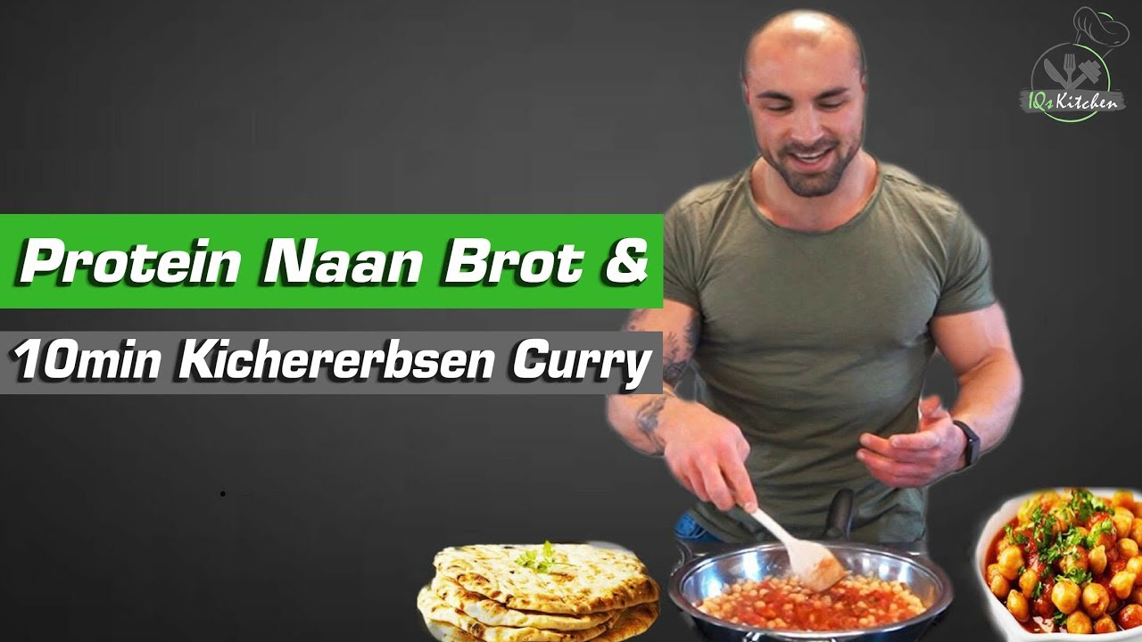 Naan Brot by IQs Kitchen mit Chaan Masala | veganes Kichererbsen Curry