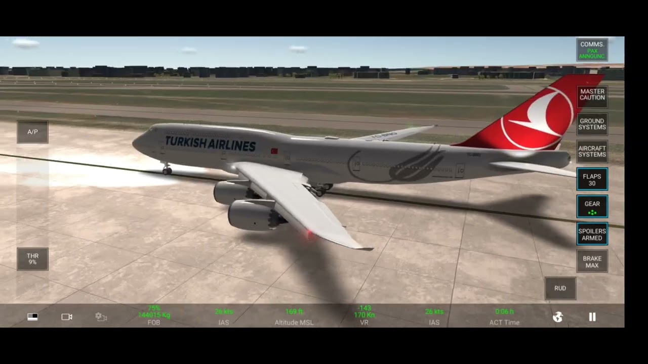 landing by Boeing 747-8i in Istambul Turkish airlines #istambul #türkiye