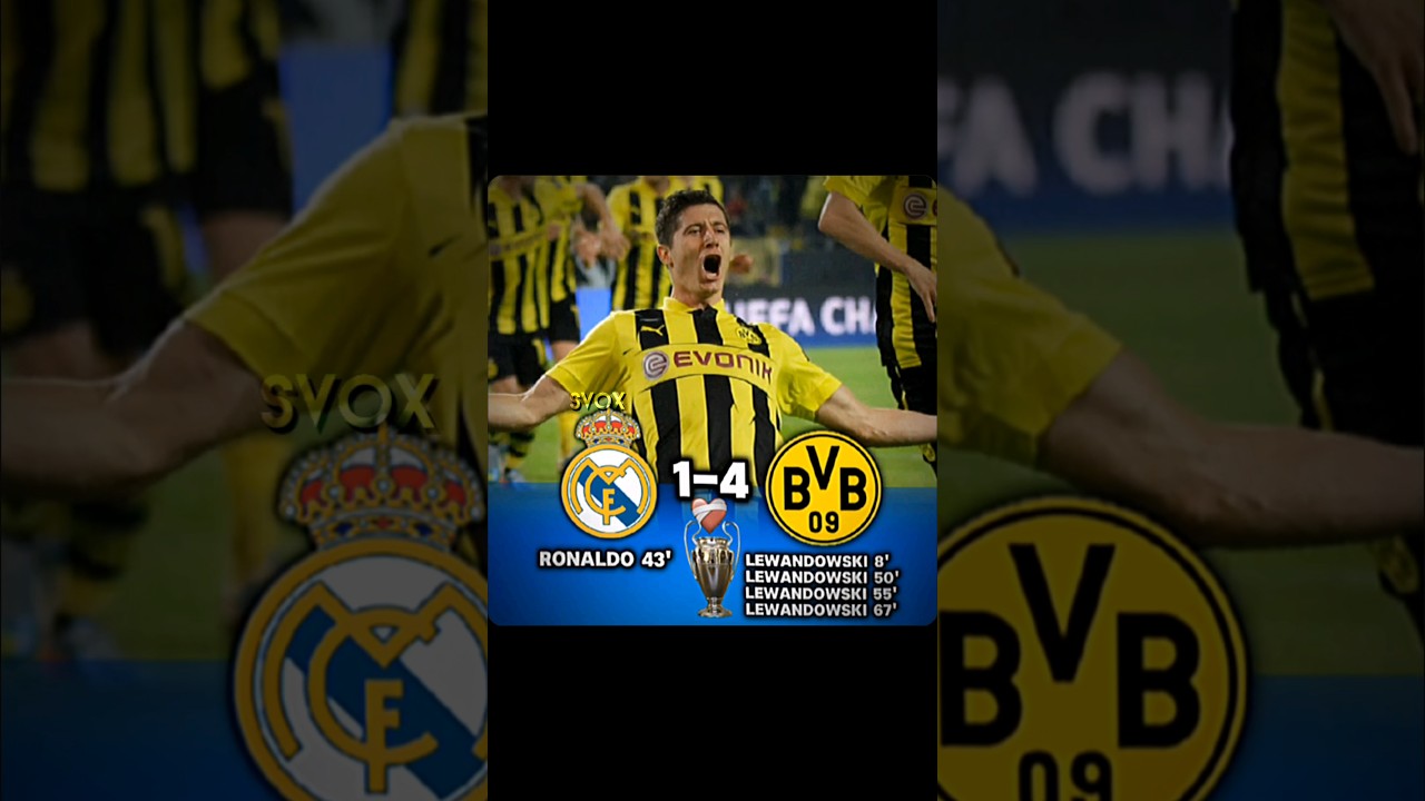 Real Madrid vs Dortmund semi final 🔥 🇪🇸🇩🇪 #football #lewandowski