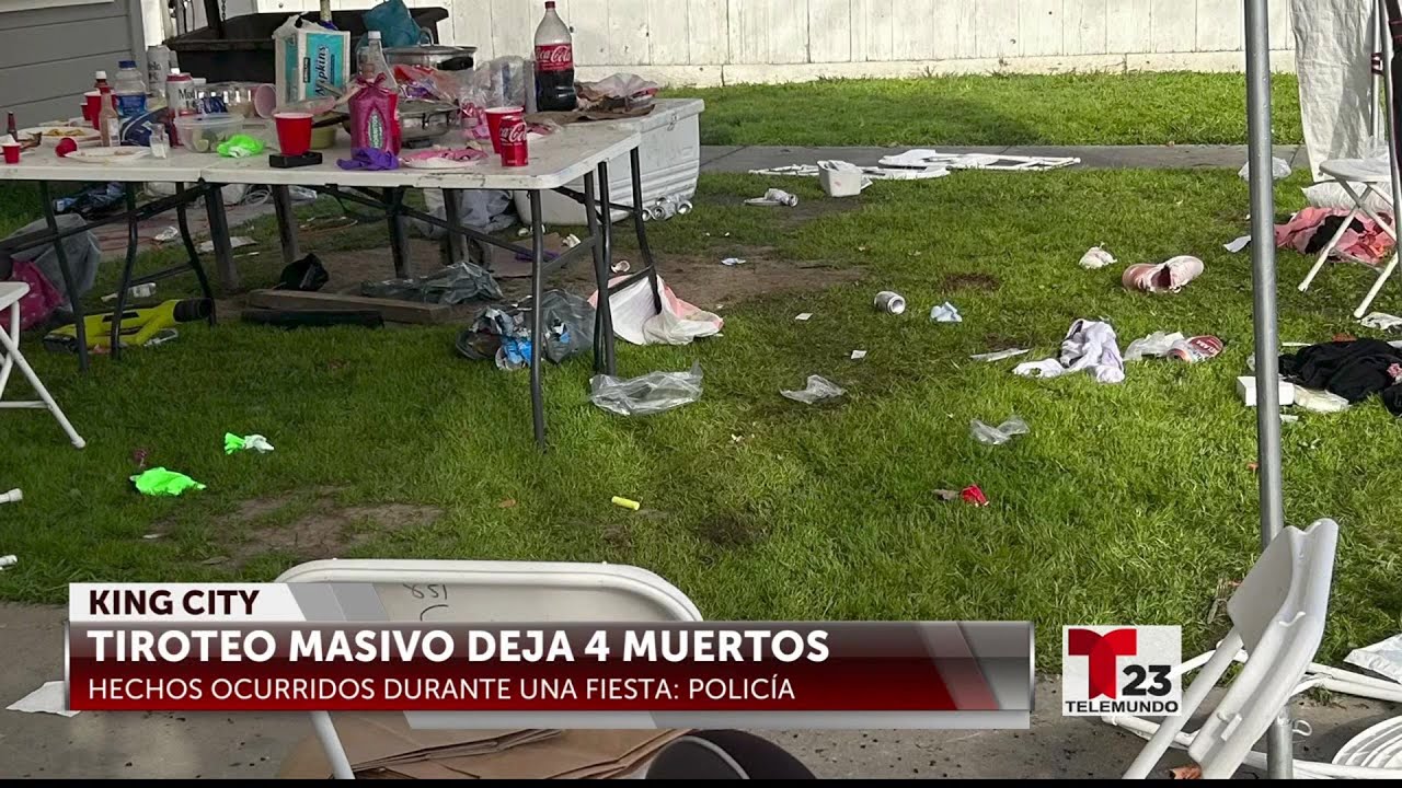 Tiroteo masivo en King City deja 4 muertos y 3 heridos durante una fiesta