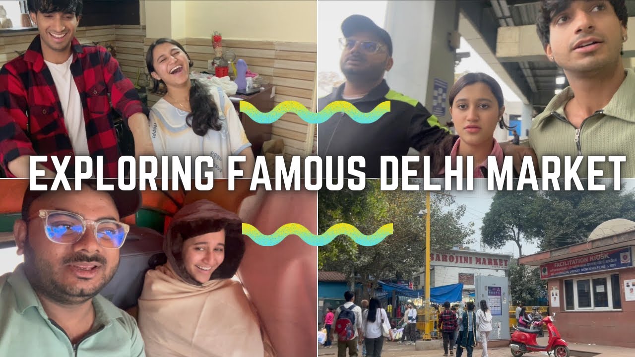 Finally Delhi pahunch gaye 🤗 | Sarojini Market se Wedding Shopping 🔥