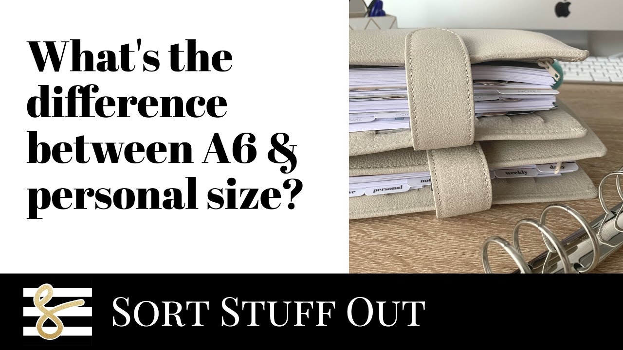 What's the difference between A6 & Personal Planners? Ring Planner Size Guide - UKPA - Planner Tips