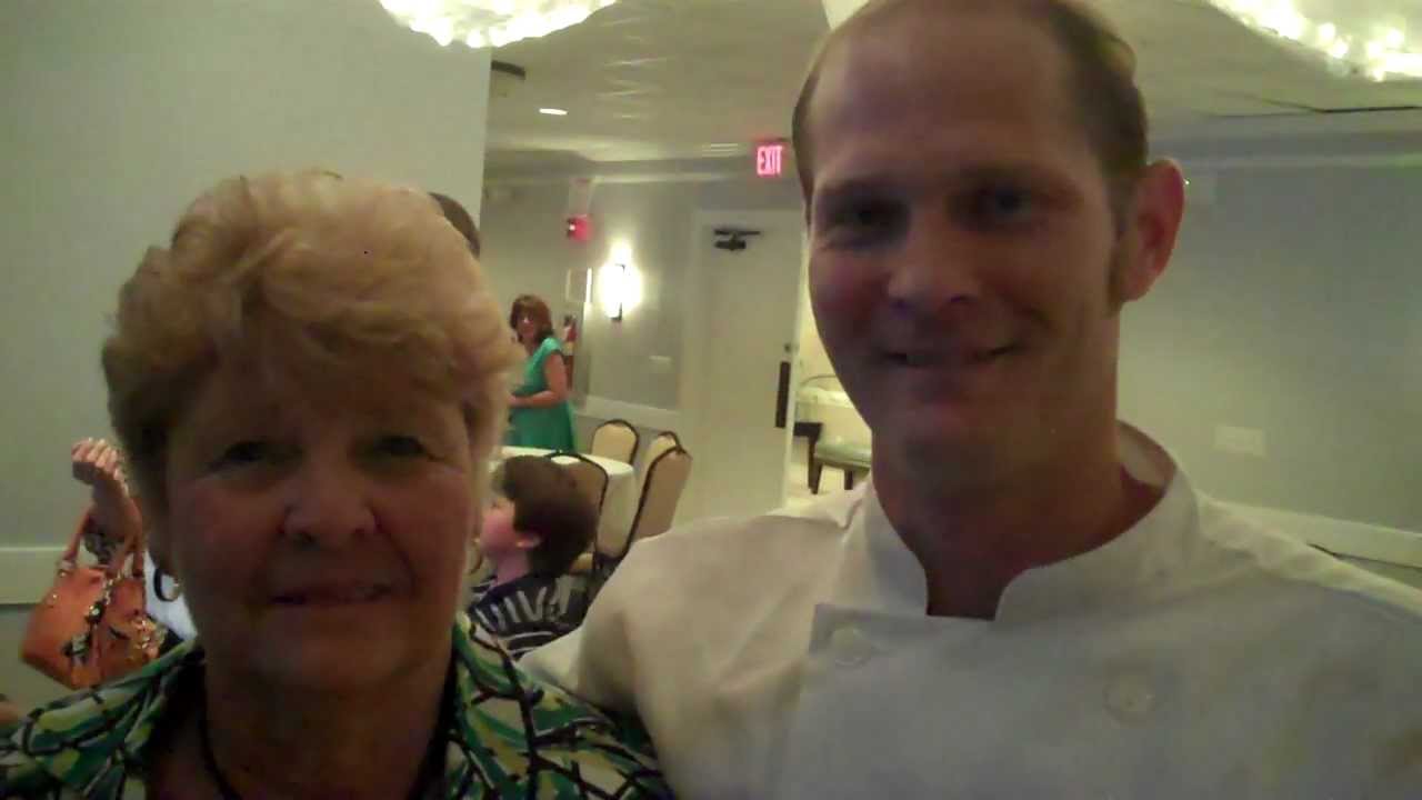 Chef Kyle McKnight at Fire on the Dock post-win interview