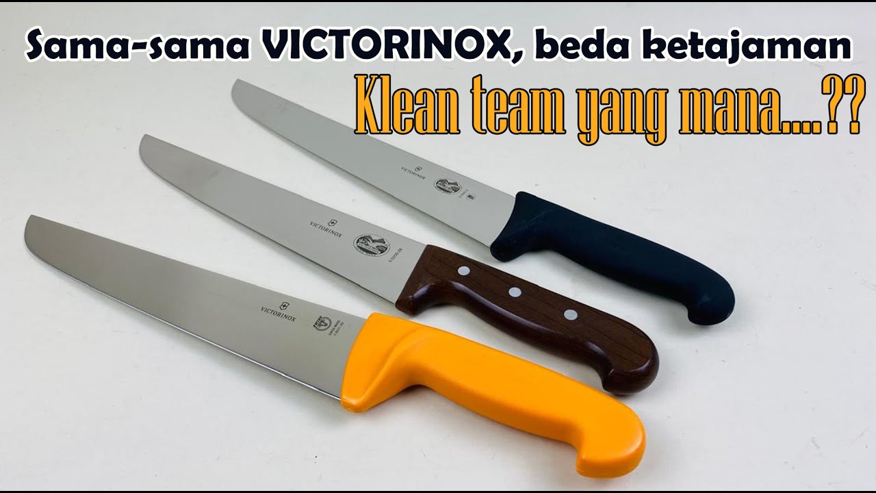 Ketajaman Pisau Butcher Victorinox Seri Swibo, Rosewood, dan Fibrox Ternyata Berbeda-beda