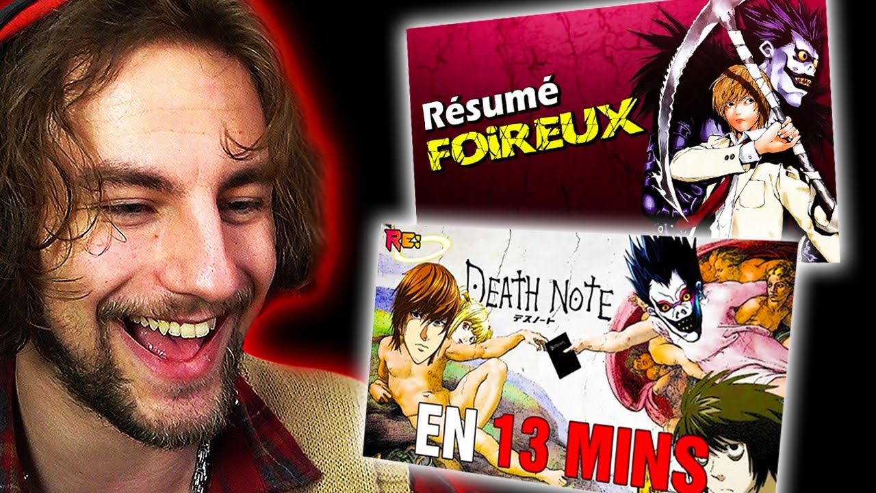 Je Réagis au RÉSUMÉ FOIREUX et au RE: TAKE sur DEATH NOTE !!