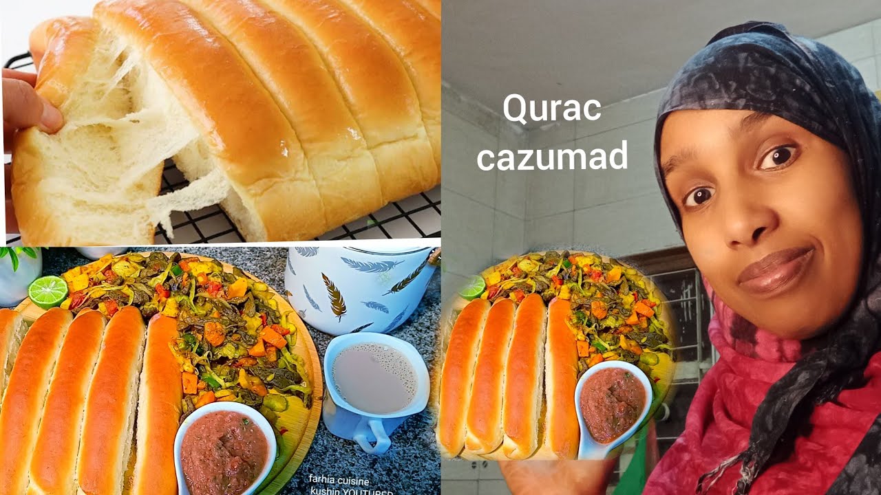 qurac cazumad kafaideyso 😋 simple breakfast fluffy bread recipe enjoy