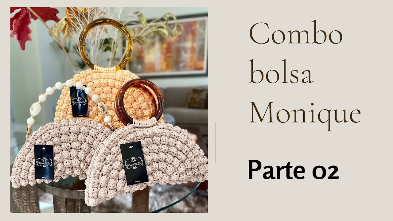 Alças e aba para botão imantado bolsa Monique parte 2/6.