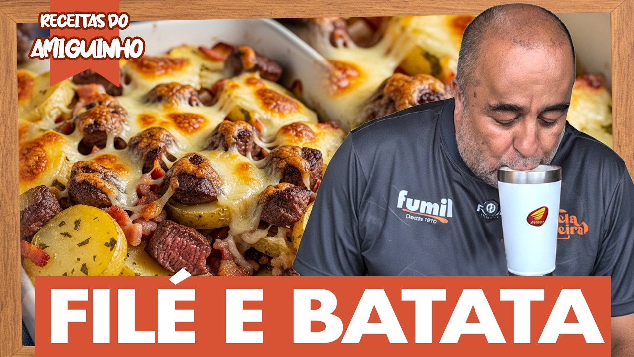 O segredo do Gratinado Mineiro: Filé com batata e muito queijo que derrete na boca! 🧀