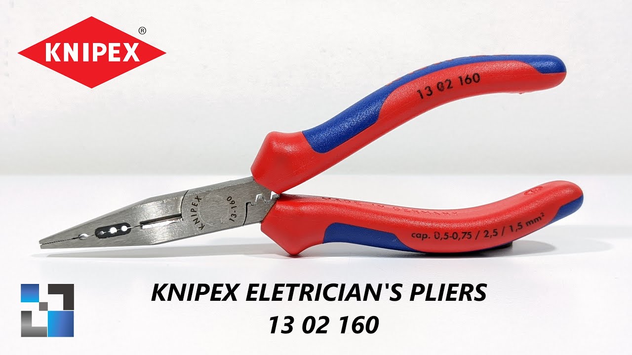 🇩🇪 ALICATE ELETRICISTA KNIPEX! O ALICATE MULTI FUNÇÃO KNIPEX 1302160!