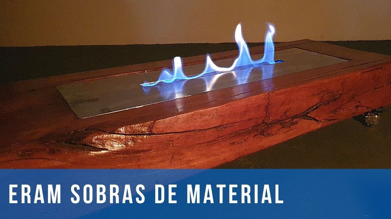 100% com material reaproveitado - Lareira ecológica