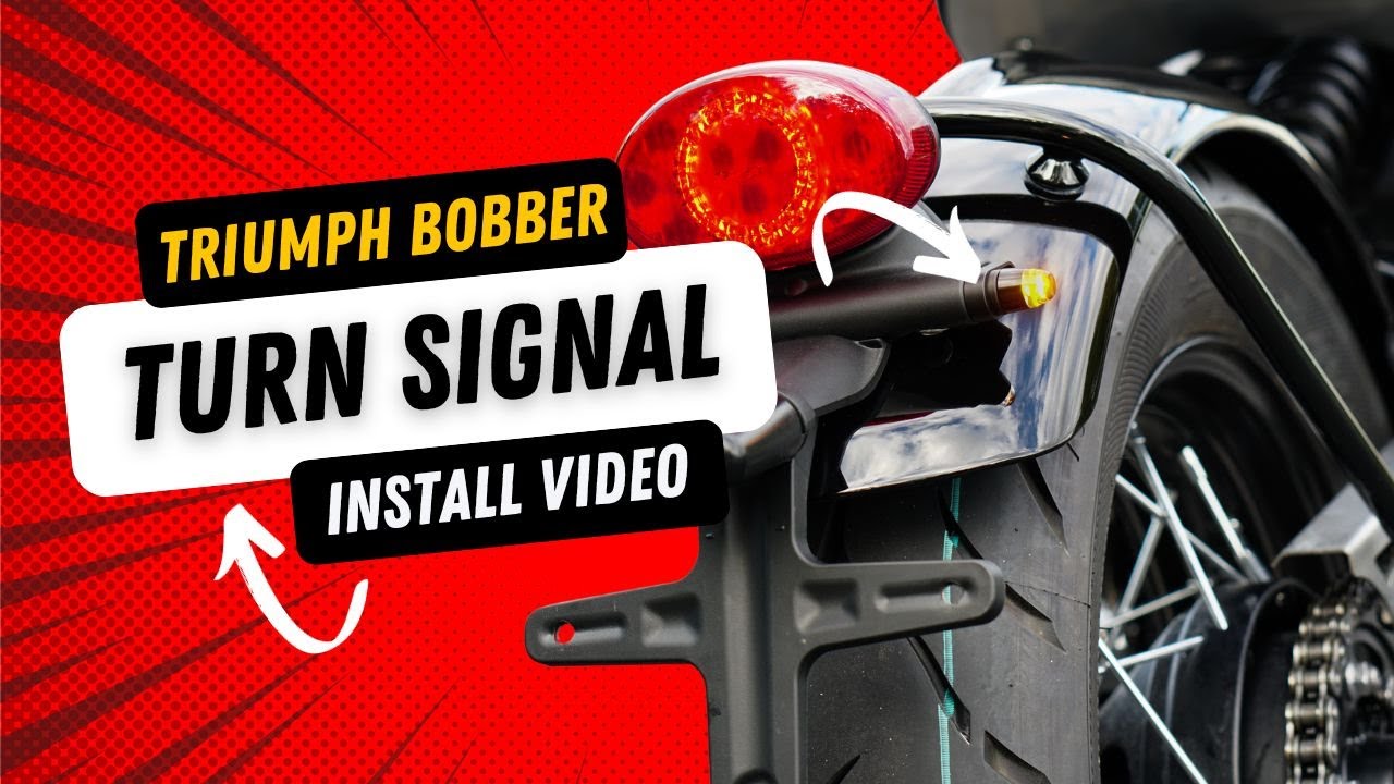 Triumph Bobber Plug & Play Front & Rear Turn Signal Kits - How to Install Video  - Brogue Moto